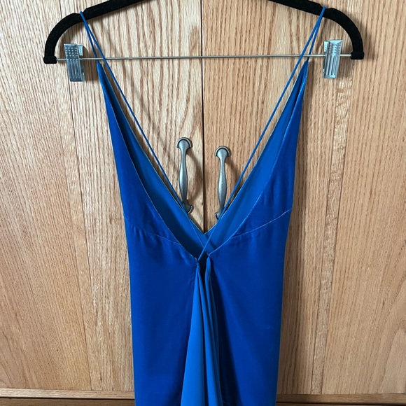 Dion Lee Silk Velvet Cami in cobalt blue, size small - Picture 9 of 10